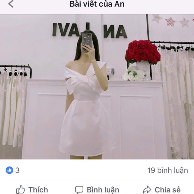 Đầm trễ vai An Lavi