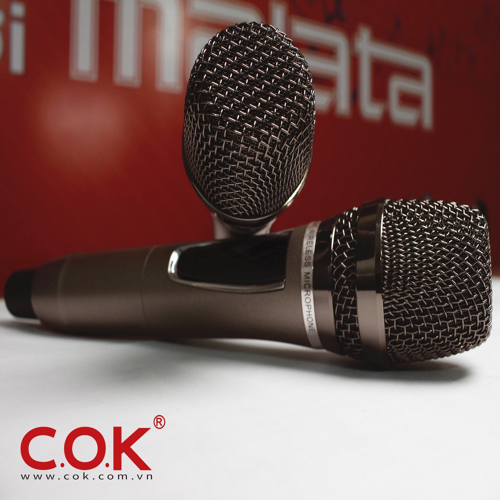 Micro không dây COK ST-08 (100 kênh UHF) đa năng dành cho loa kéo, amply, dàn karaoke