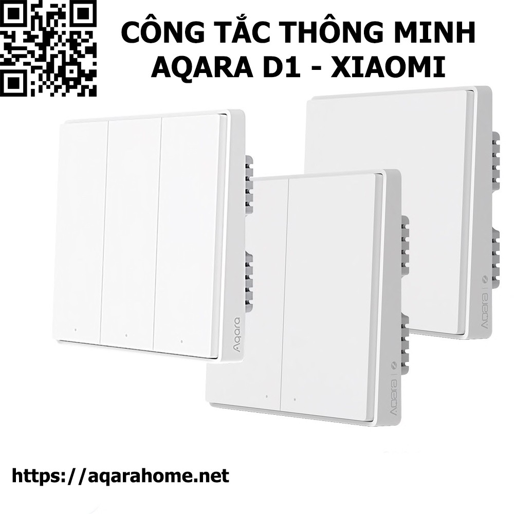 Công Tắc Thông Minh Aqara D1 Zigbee Bản Mới 2020 - Aqara Xiaomi D1 Âm Tường Hỗ Trợ Homekit Chính Hãng