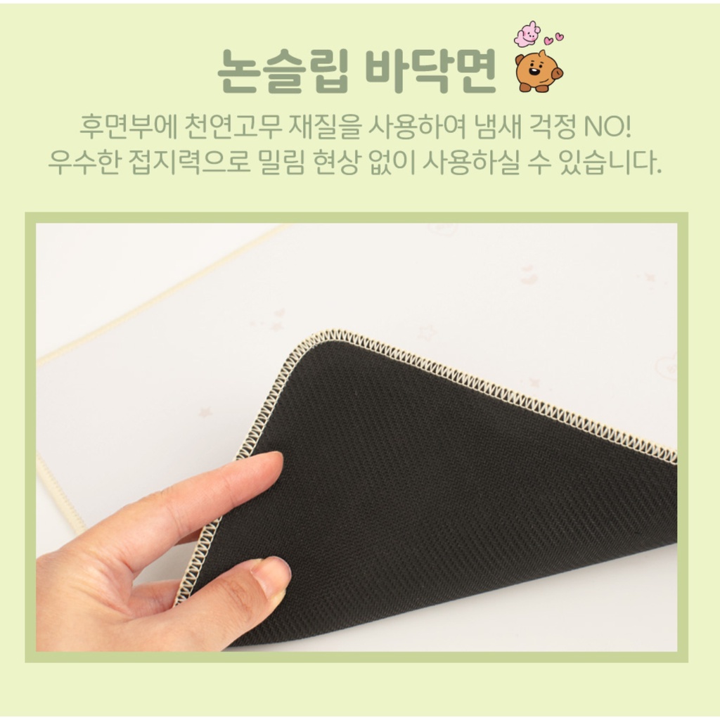MIẾNG LÓT BÀN PHÍM VÀ CHUỘT BT21 LONG MOUSE PAD VER 2021 LITTLE BUDDY CHỐNG TRƠN TRƯỢT Beens Company