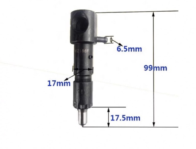 Kim phun nhiên liệu , Béc phun cho động cơ 186F Động cơ 5kw 6.5kw 7kw