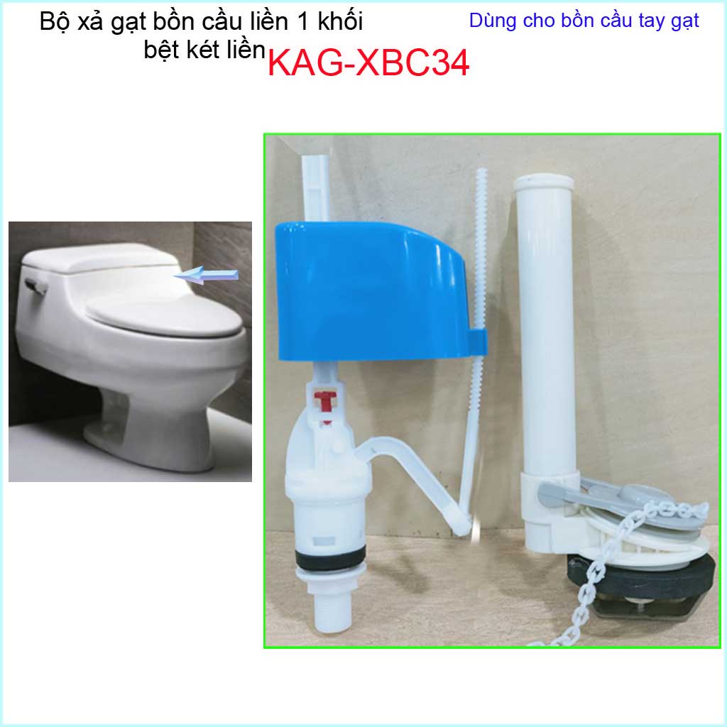 Bộ xả cầu 1 khối tay gạt KAG-XBC34, Xả gạt cầu liền khối gạt êm sử dụng tốt