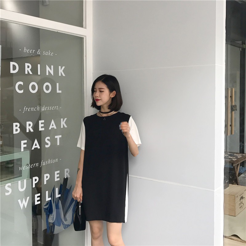Váy nữ dáng xuông (có đai nơ thắt eo)