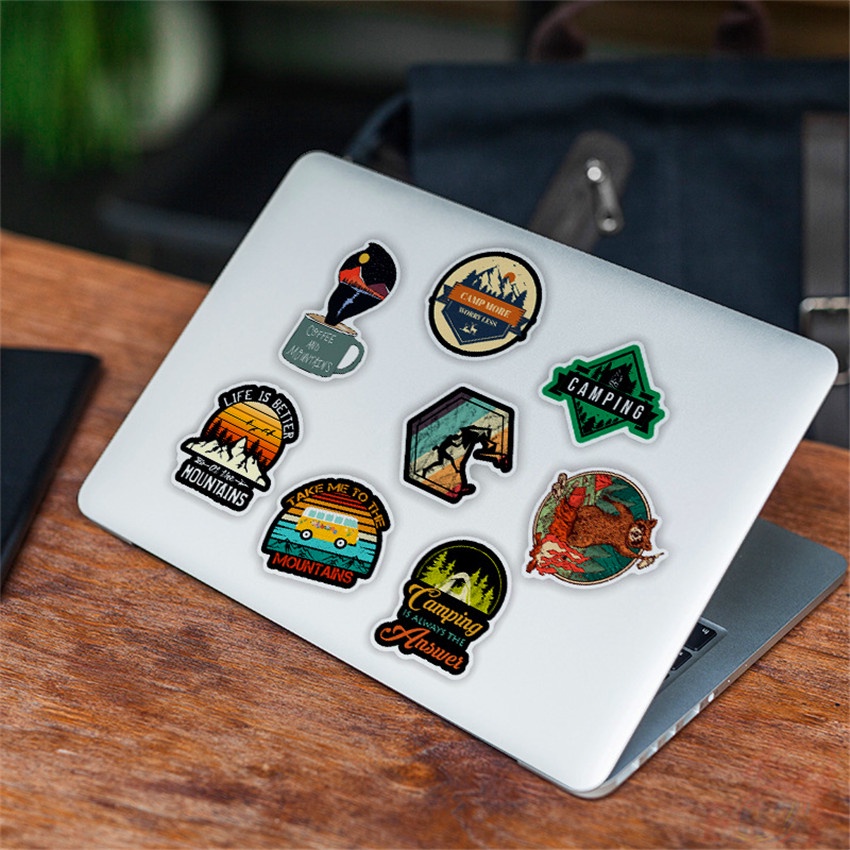 100Pcs/Set ❉ Outdoor Hiking Adventure Travel Series B Stickers ❉ Waterproof DIY Fashion Decals Doodle Stickers