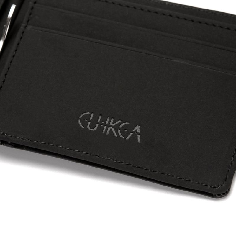 Ví da PU đựng tiền và thẻ có nút thời trang cho nam