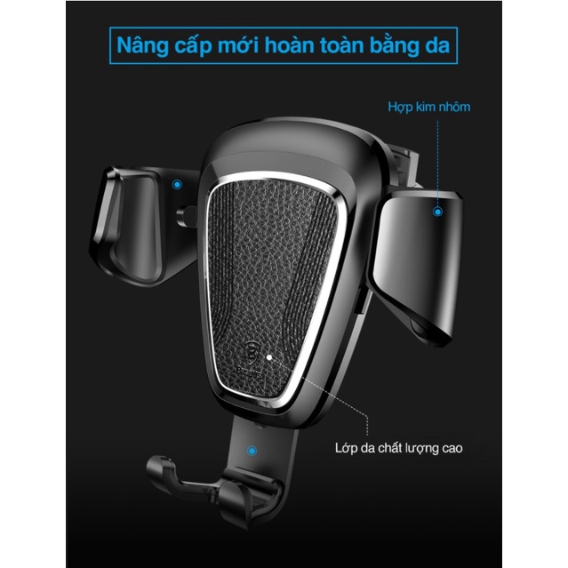 Giá đỡ điện thoại Baseus Gravity Car Holder gắn trên cửa gió điều hòa xe hơi, ô tô SUYL-01