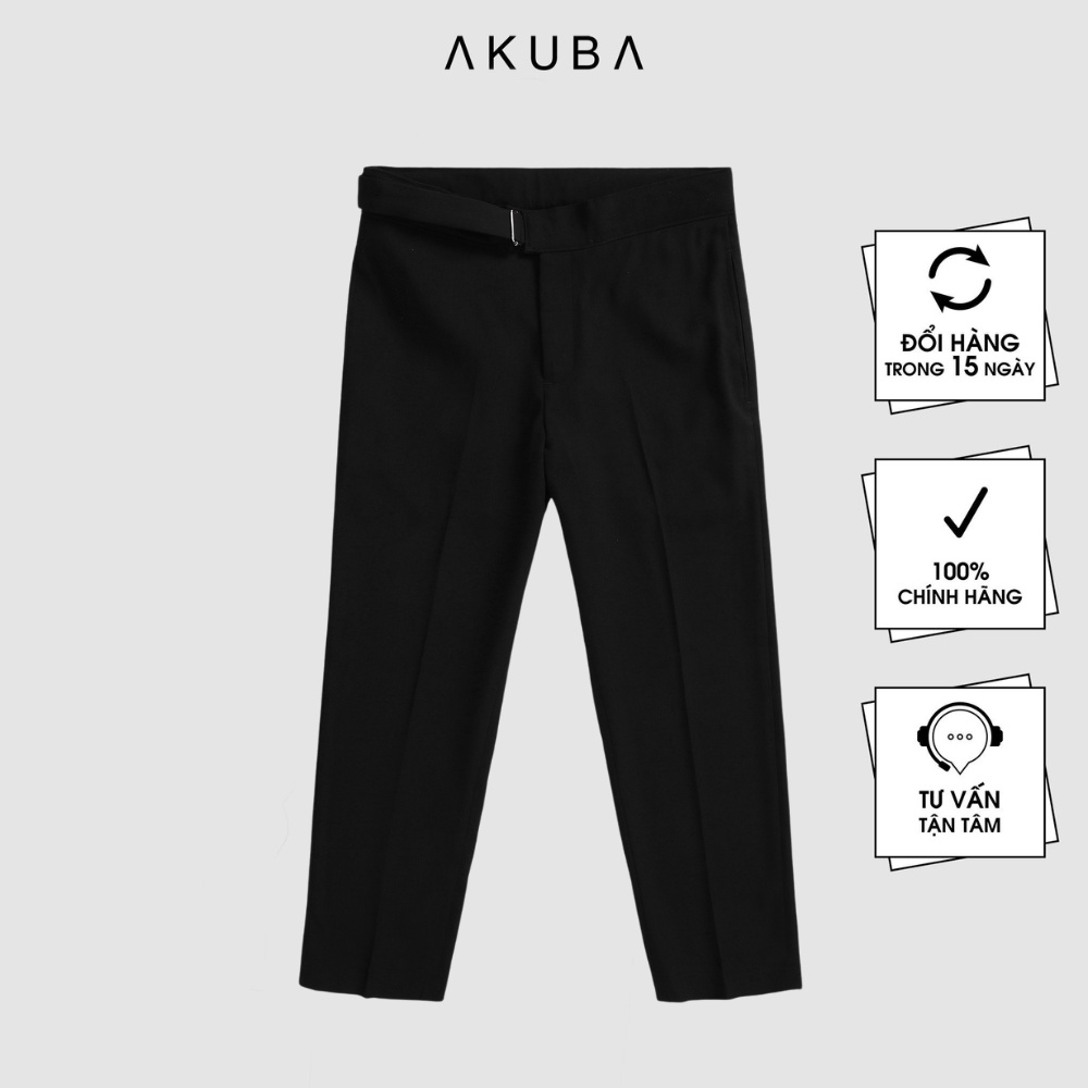 Quần tây dài Akuba regular co giãn, mềm mịn, thấm hút mồ hôi tốt 01K0152