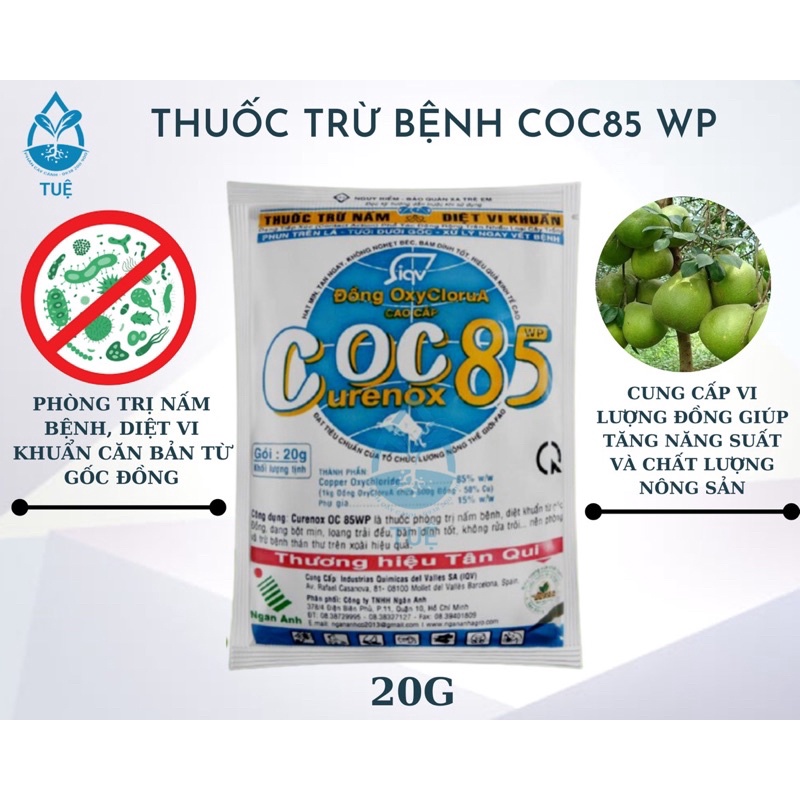 Thuốc trừ nấm bệnh trên cây kiểng COC85