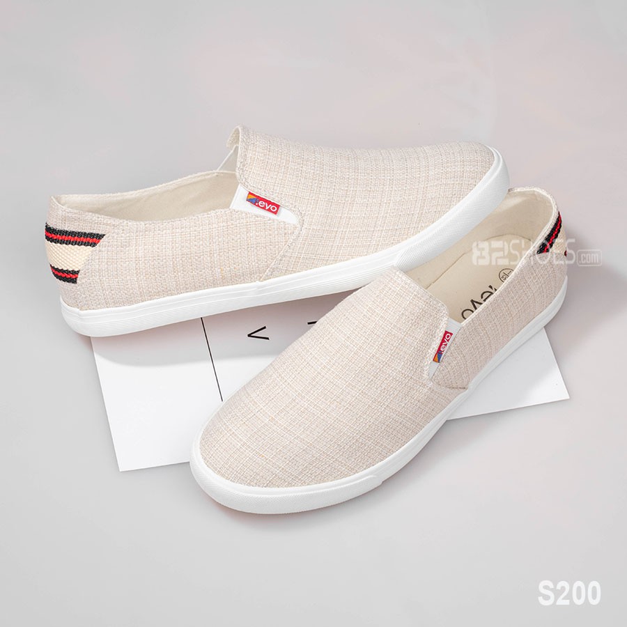 Giày lười nam - Slip on nam vải - Mã S200 | BigBuy360 - bigbuy360.vn