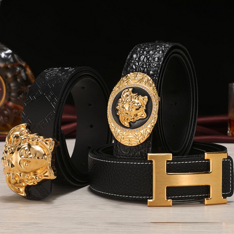 HERMES Thắt Lưng Da Versace Trẻ Trung Thời Trang Nam