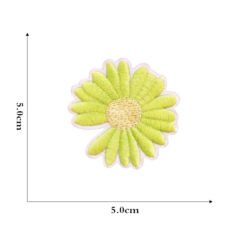 Miếng dán ủi thêu hình hoa cúc nhỏ cá tính - miếng dán ủi hoặc khâu bông hoa cúc dễ thương