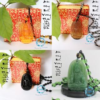 Dây chuyền phật Bất Động Minh Vương đá cao cấp - Phật bản mệnh người tuổi Dậu - mặt phật - dây chuyền phật