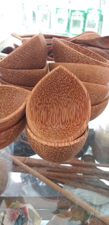 BỘ 4 CHÉN CHẤM GỖ DỪA