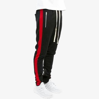 Quần nỉ thun 1 sọc khóa Zip dây Drawstring dài [Track Pants Zipper] Phan Nguyễn Store DEGREY