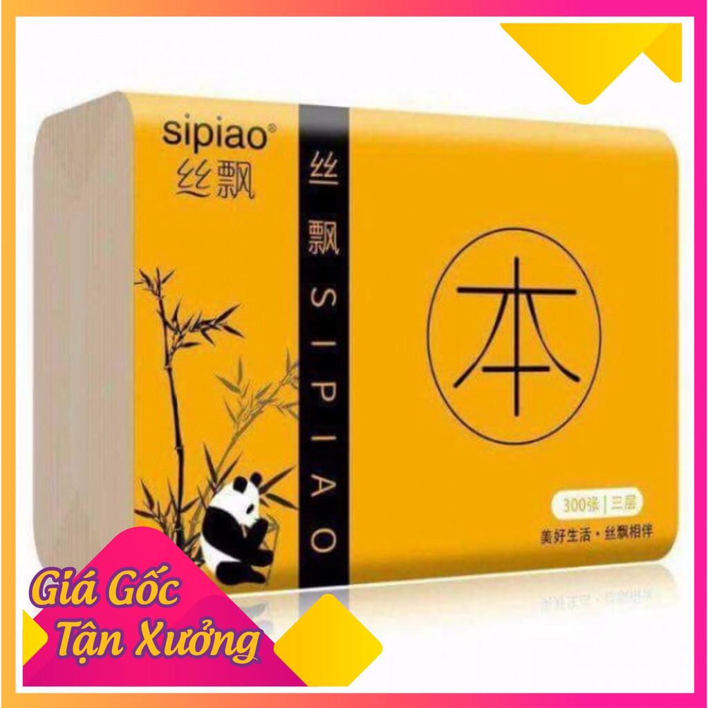Thùng 30 Gói Giấy Ăn Gấu Trúc Sợi Tre Trúc Đa Năng Siêu Dai