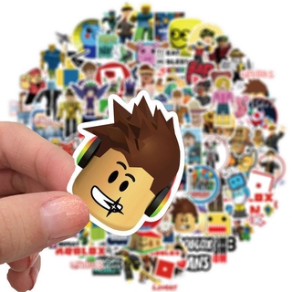 ROBLOX Bộ 100 Miếng Dán Chống Thấm Nước Trang Trí Laptop Vali Ván Trượt DIY