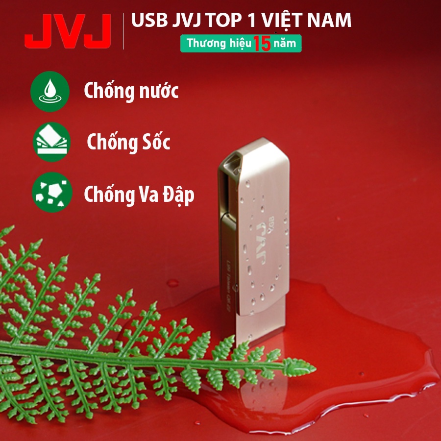 USB 32Gb 64Gb 2.0 JVJ L66 siêu nhỏ vỏ kim loại - tốc độ 30MB/s chống nước, chống sốc, chống va đập -Bảo hành 5 năm