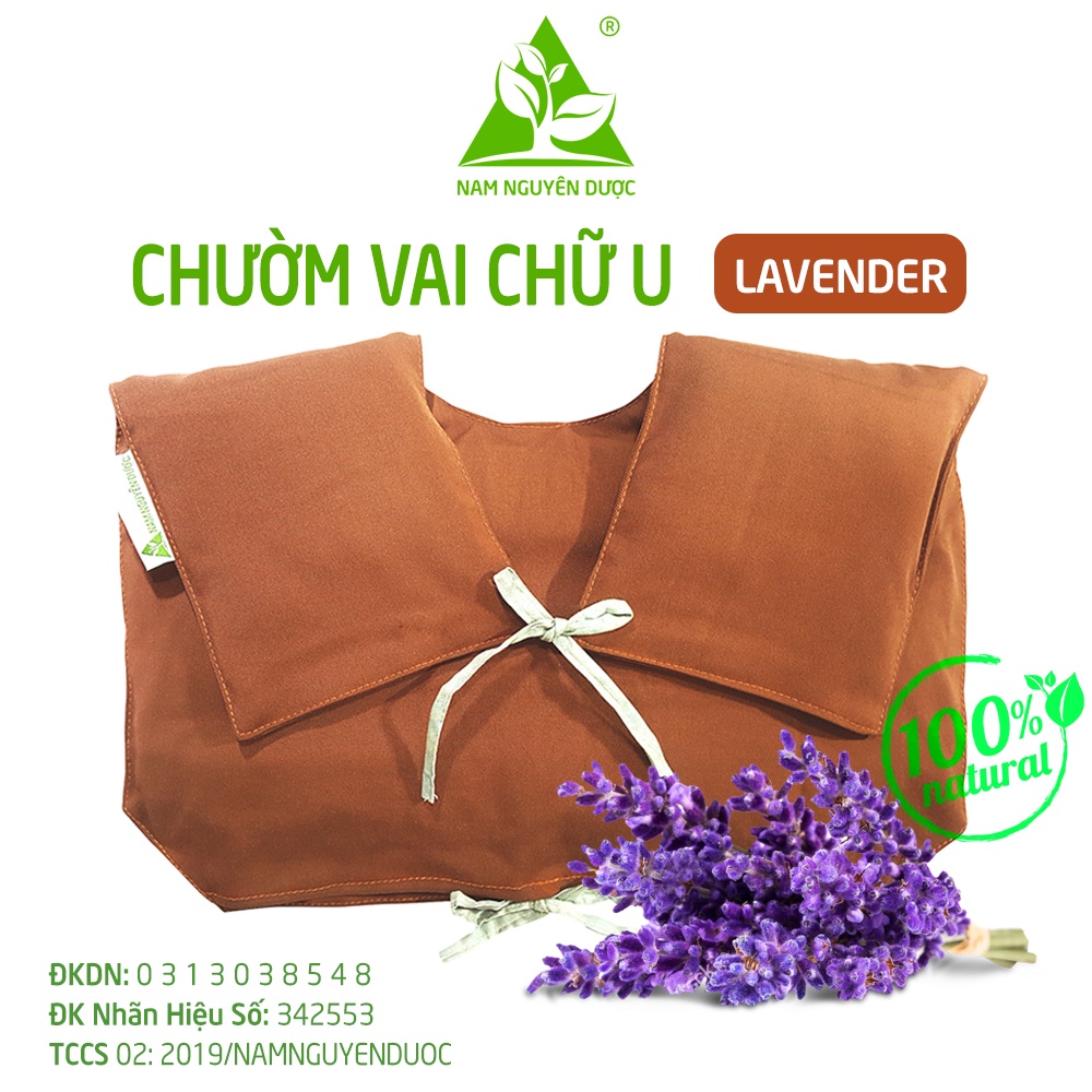 Túi Chườm Vai LAVENDER NAM NGUYÊN DƯỢC Làm nóng bằng Vi sóng, Giảm đau cổ vai gáy