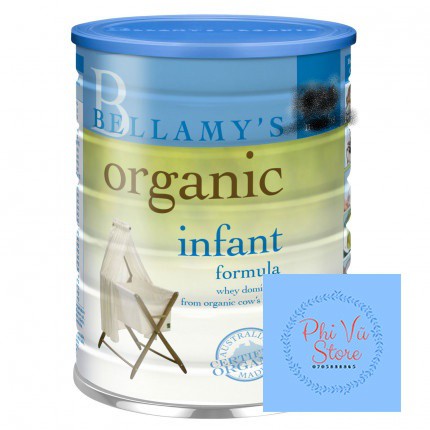Combo 3 Lon Sữa Bellamy's Organic Số 1 900g