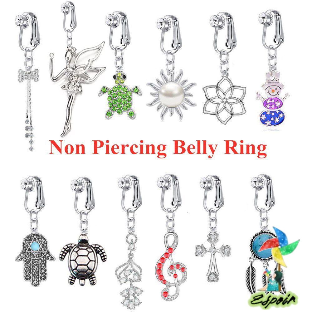 Khuyên Rốn Dạng Kẹp Không Cần Xỏ Khuyên Thời Trang