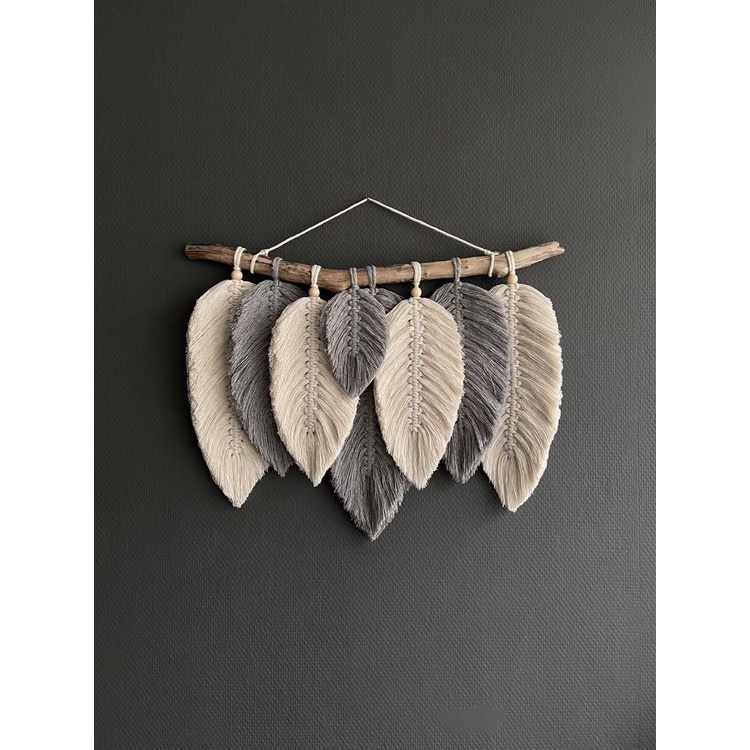 mành lá macrame đơn giản sang trọng