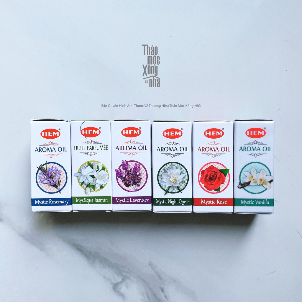 Tinh Dầu HEM MYSTIC Cao Cấp - Xông Phòng Thư Giãn, Thanh Tẩy Bản Thân - THẢO MỘC XÔNG NHÀ