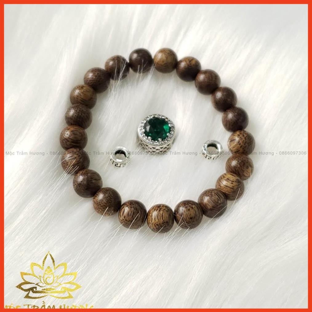 💥479k💥Vòng Tay Trầm Hương Tự Nhiên Tròn Đơn Tốc Việt - 8/10/12/14mm MIX Charm  Bạc s925 Phong Thủy - Hợp Mệnh