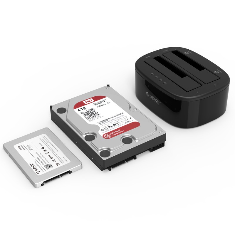 Thanh lý ít dock 2 bay Orico, nhân 2 ổ 18TB