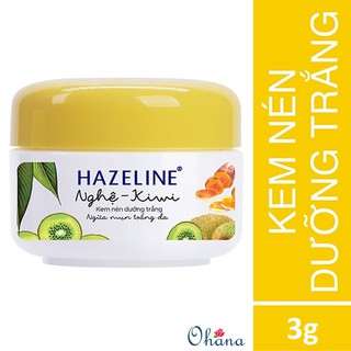 Kem nén dưỡng trắng ngừa mụn Hazeline Nghệ Kiwi 3g