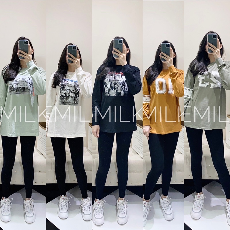 Áo cotton dài tay xuất du xịn cho nữ