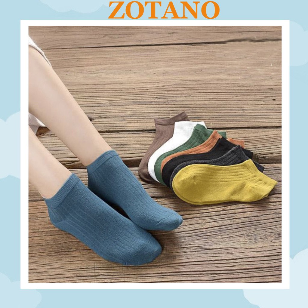 Tất nữ cổ ngắn Zotano hàn quốc phong cách vintage nhiều màu TN126