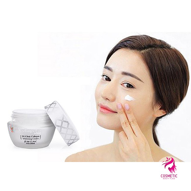 Kem Dưỡng Trắng Da 3W Clinic Collagen Whitening Cream PV373