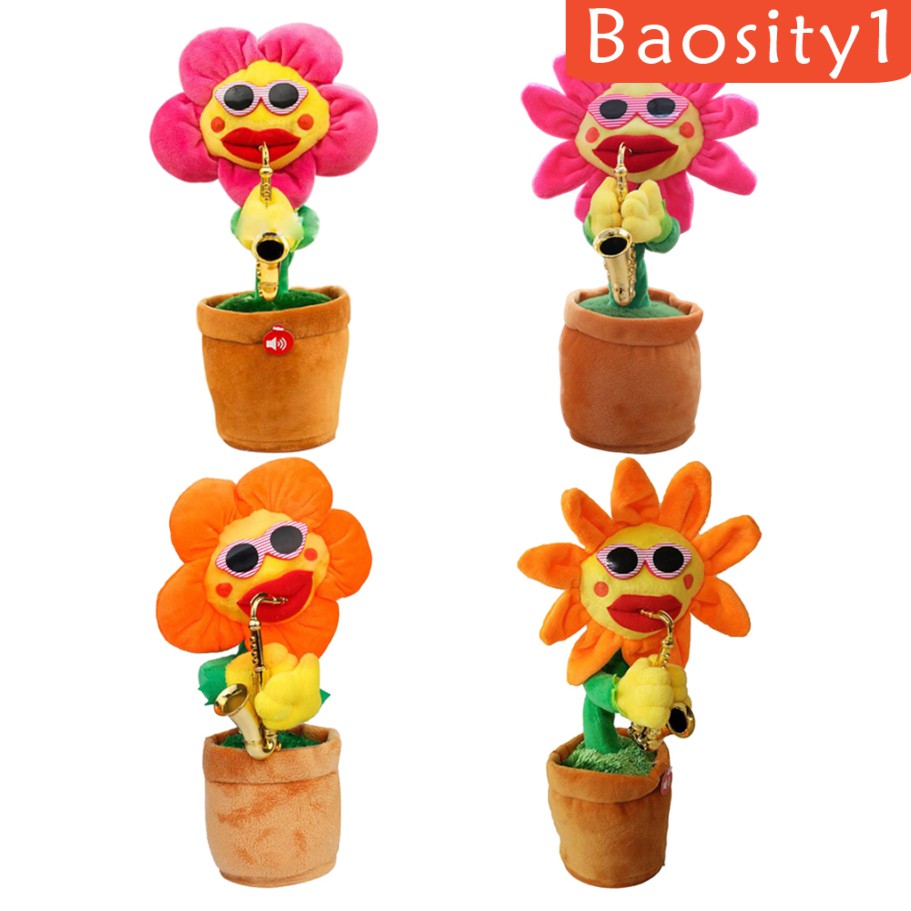 [Baosity1] Hoa Hướng Dương Nhồi Bông Xích Đu Điện Tử Biết Hát Nhảy