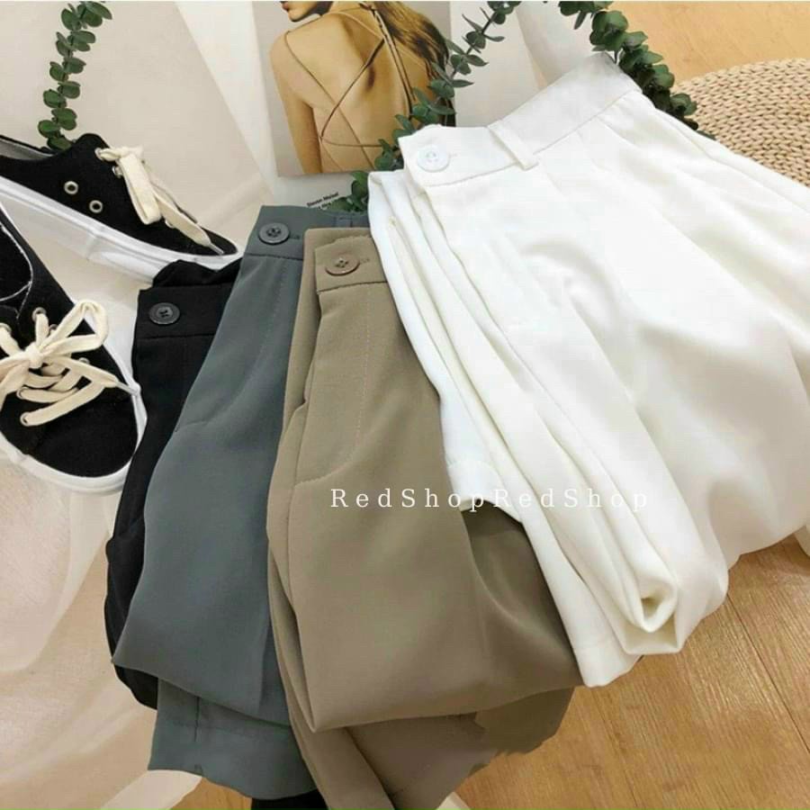 Quần Ống Rộng Culottes Ulzzang Chất Vải Ruby Xuất Hàn Cao Cấp, Mặc Tôn Dáng Cực Xinh