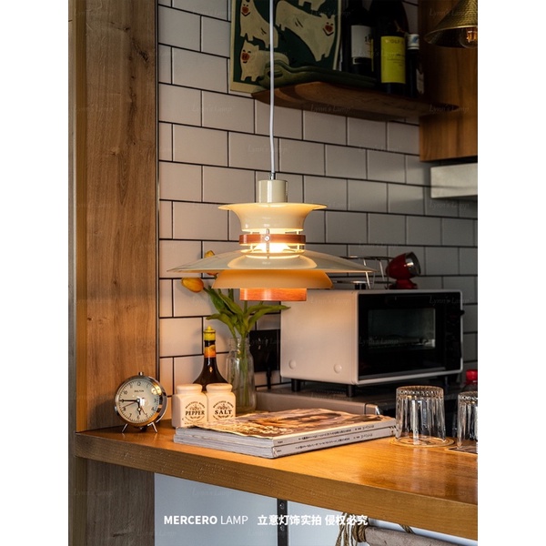 Đèn thả đĩa bay Louis Poulsen 2 màu phong cách tối giản hiện đại