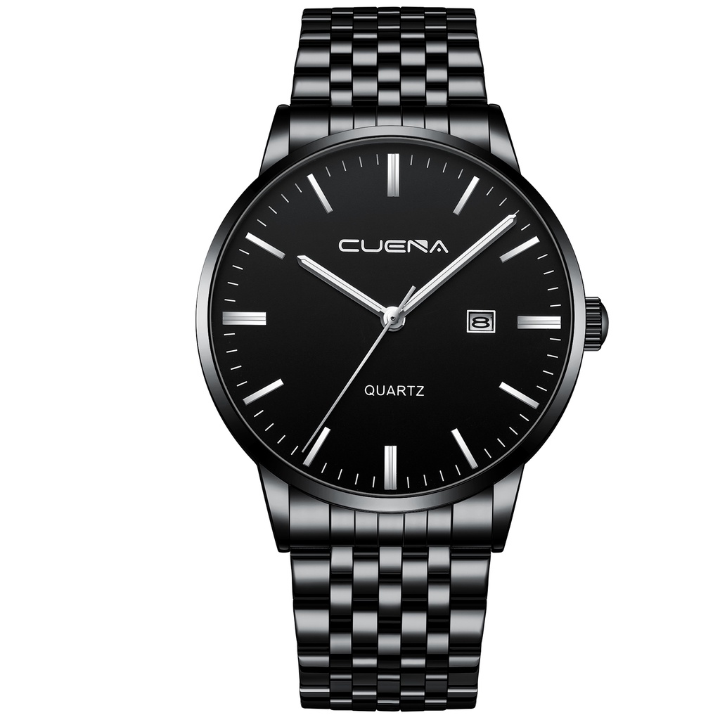 Đồng hồ đeo tay CUENA 6007 bộ máy quartz dây đeo bằng thép không gỉ chống