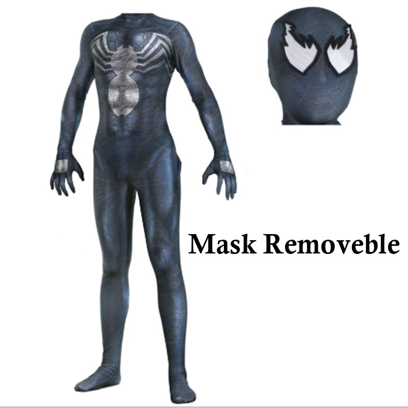 Venom Symbiote Spiderman Zentai Skin Tight Suits Jumpsuit Halloween Cosplay Costumes