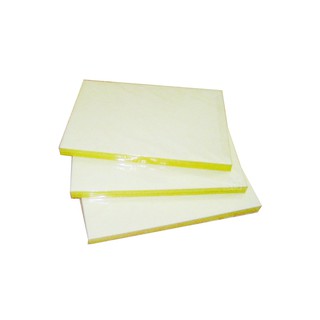 Xấp Giấy decal A4 đế vàng mặt nhám