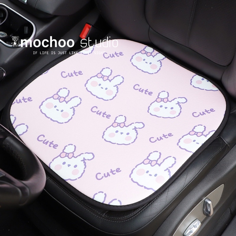Tấm Lót Ghế Điều Hoà Oto INS Hoạt Hình Dễ Thương Cute Bear Phụ Kiện Trang Trí Xe Hơi Cao Cấp