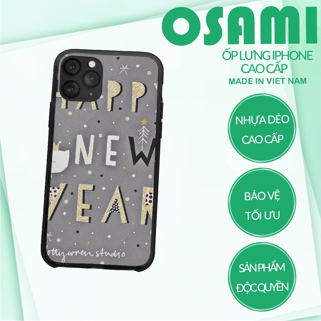 Ốp Lưng Tết 2022 Nhâm Dần Chúc Mừng Năm Mới Nền Xám OSAMI cho iPhone 6 Đến 12 Plus mini Pro Max X Xr CHUTET21087