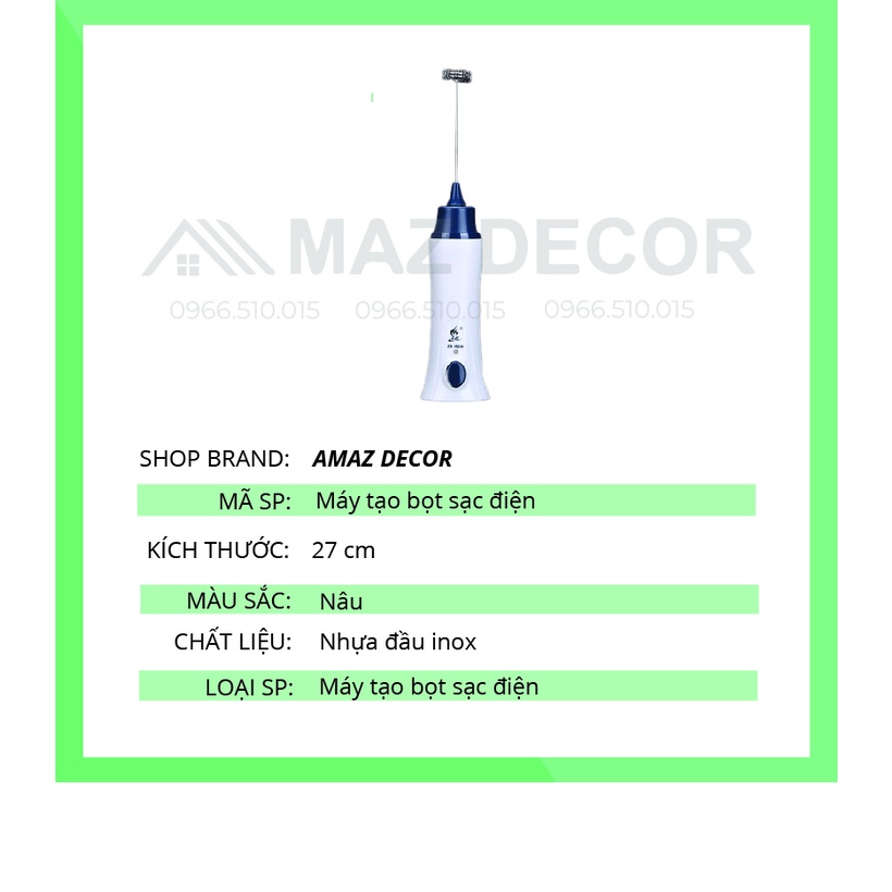 SALE GIÁ SỈ TẠI XƯỞNG Máy tạo bọt sữa cầm tay, tạo bọt cafe, cà phê, đánh trứng foamer  - sạc tích điện đẹp cao cấp