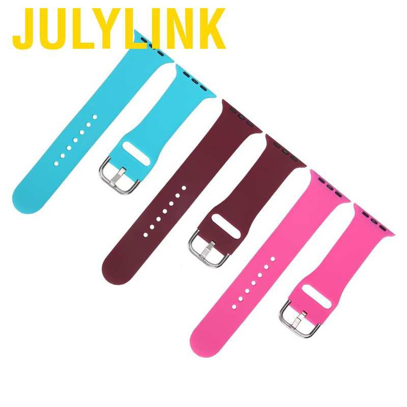 Set 3 Dây Đeo Đồng Hồ Bằng Silicon 40mm