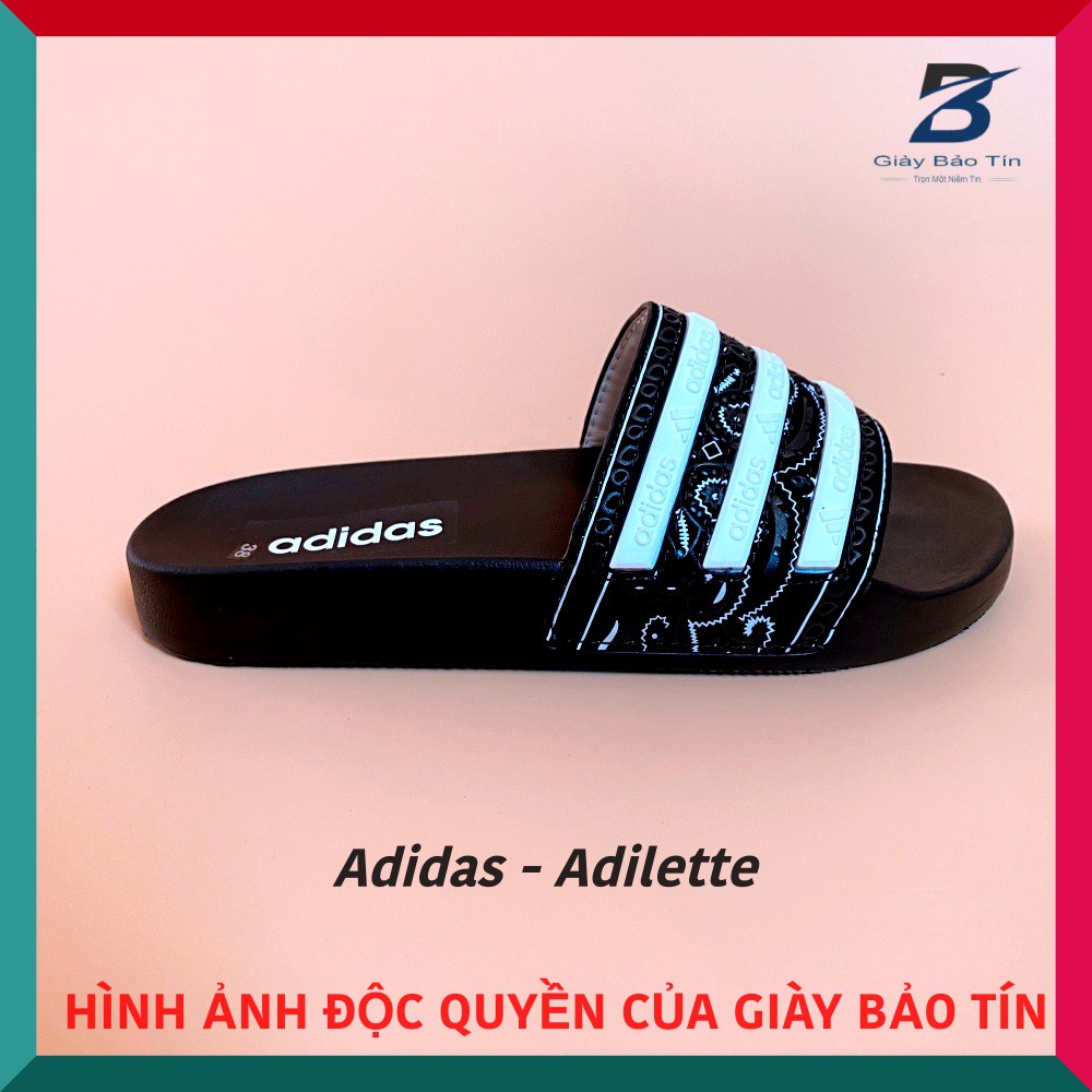 Dép nam dép adidas 3 gạch kèm họa tiết độc đáo, lót da mềm mại, đế cao su êm ái, ma sát cao 3GW797