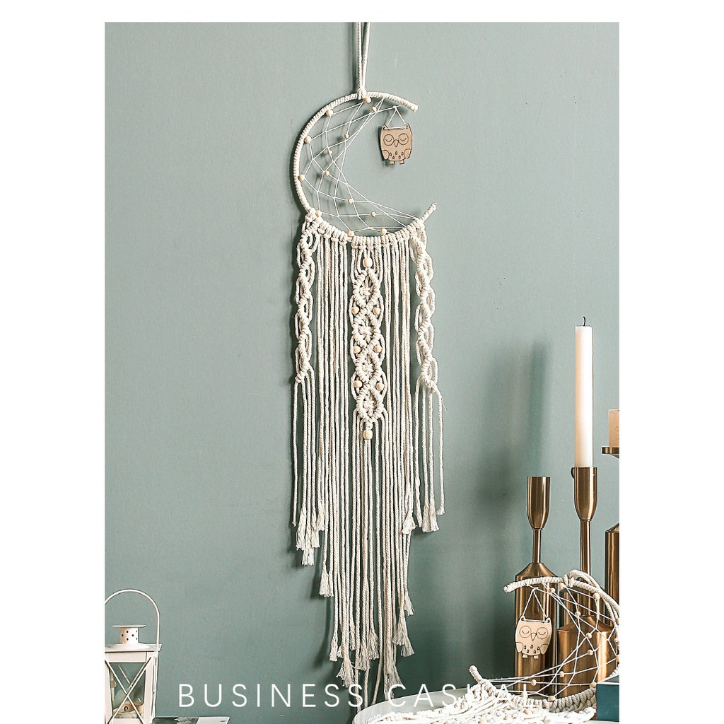 Vật Dụng Treo Tường Dream Catcher Mặt Cú PA9849