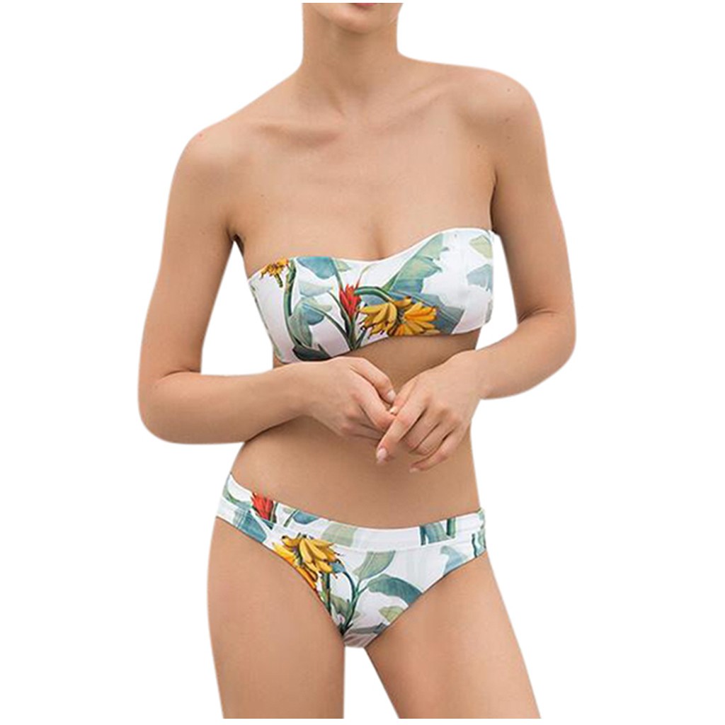 Fashion Women Sexy Print Swimwear Split Bathing Suit Swimsuit | BigBuy360 - bigbuy360.vn