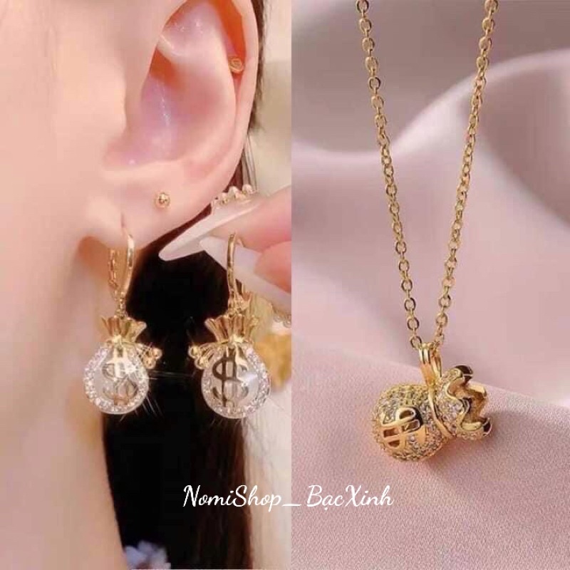 Set túi tiền Bạc ta mới siêu xinh, tài lộc tràn đầy, may mắn phú quý Mainomi Shop Bạc Xinh