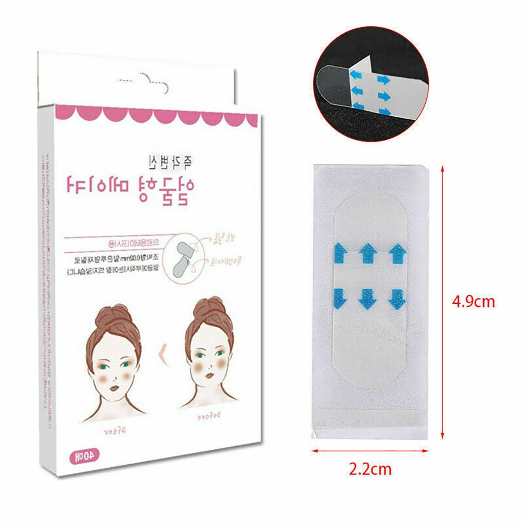 [Hàng mới về] Set 40 Miếng Dán Nâng Cơ Mặt Tạo Cằm Chữ V