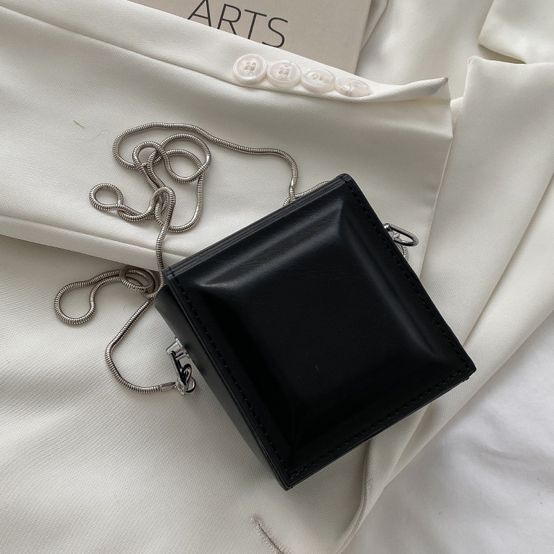 IELGY Túi Đeo Vai Hình Vuông Cỡ Nhỏ Phối Dây Xích Thời Trang Cho Nữ