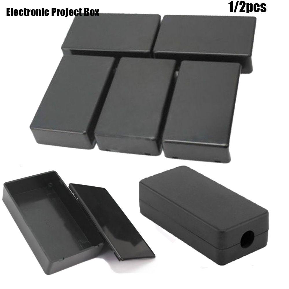 SUYO Set 1 / 2 Hộp Nhựa ABS Màu Đen Đựng Linh Kiện Điện Tử DIY