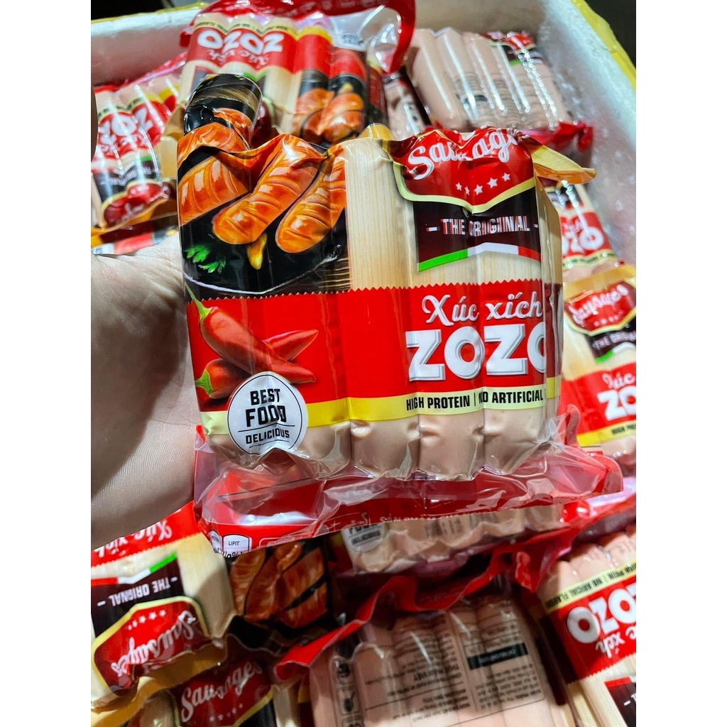 Xúc xích Zozo dùng chiên, nướng, ăn vặt, thả lẩu thơm ngon